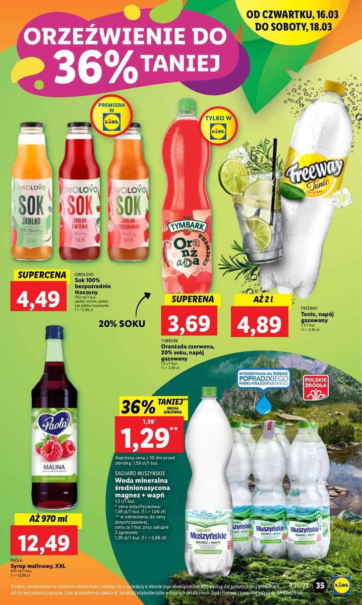 Gazetka OFERTA WAŻNA OD 16.03 DO 18.03