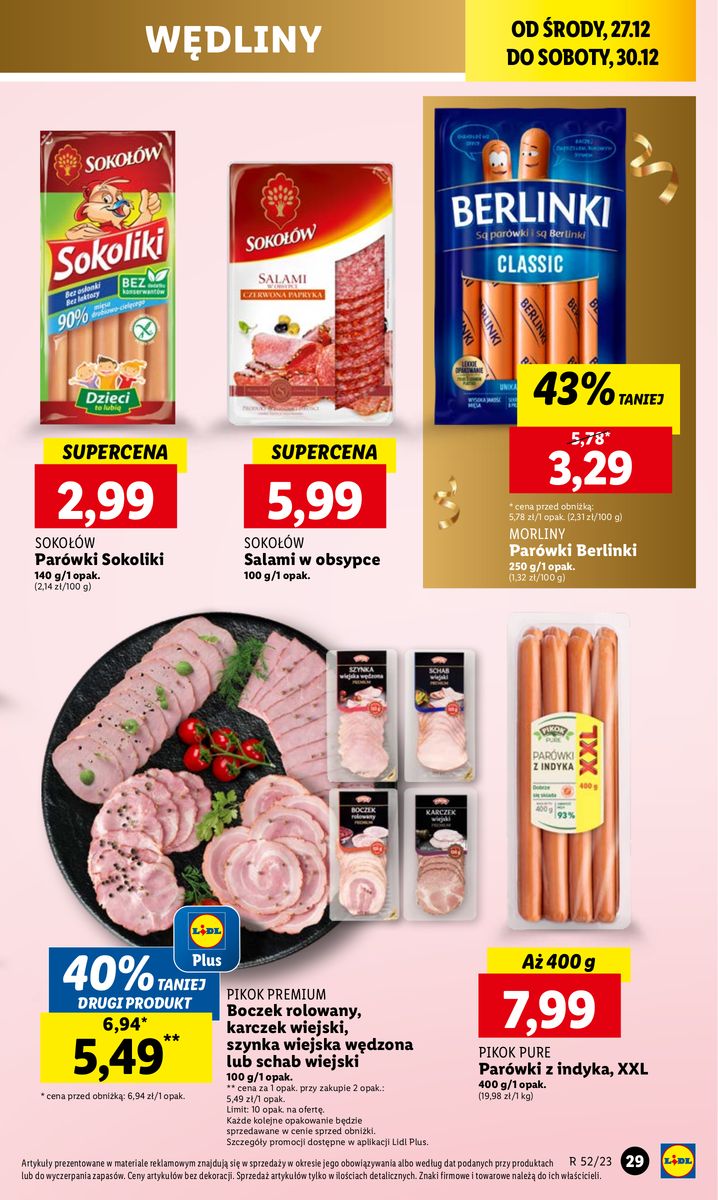 Gazetka OFERTA WAŻNA OD 27.12 DO 30.12