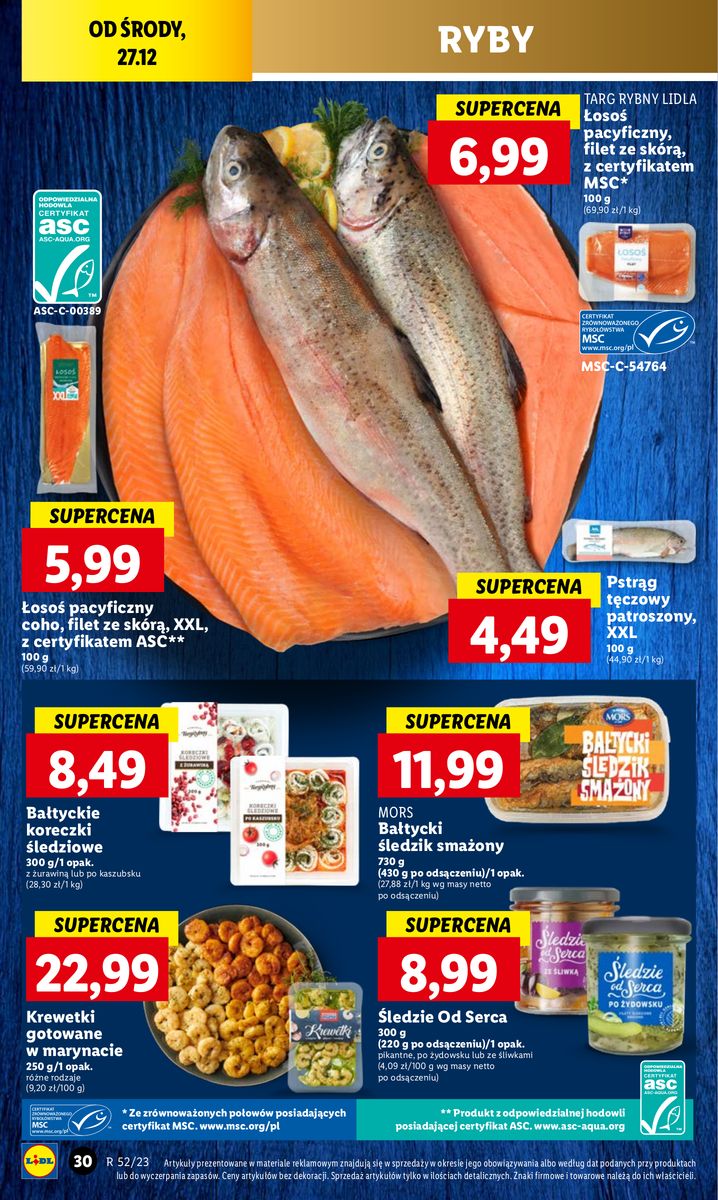 Gazetka OFERTA WAŻNA OD 27.12 DO 30.12