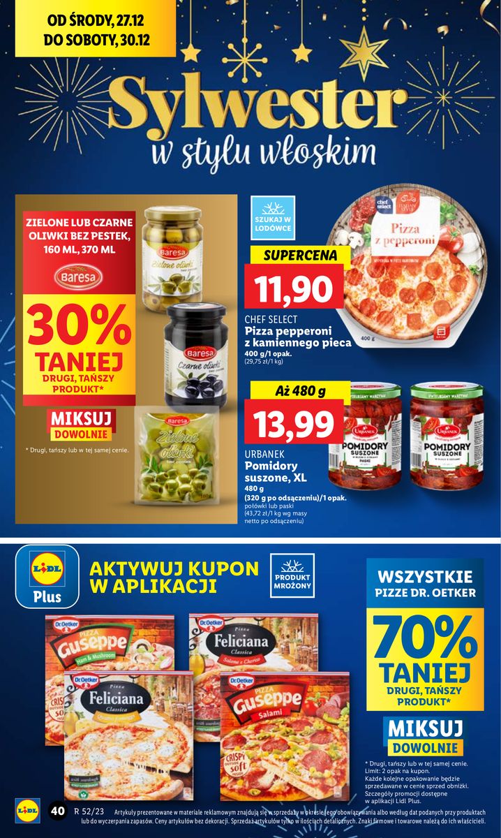 Gazetka OFERTA WAŻNA OD 27.12 DO 30.12