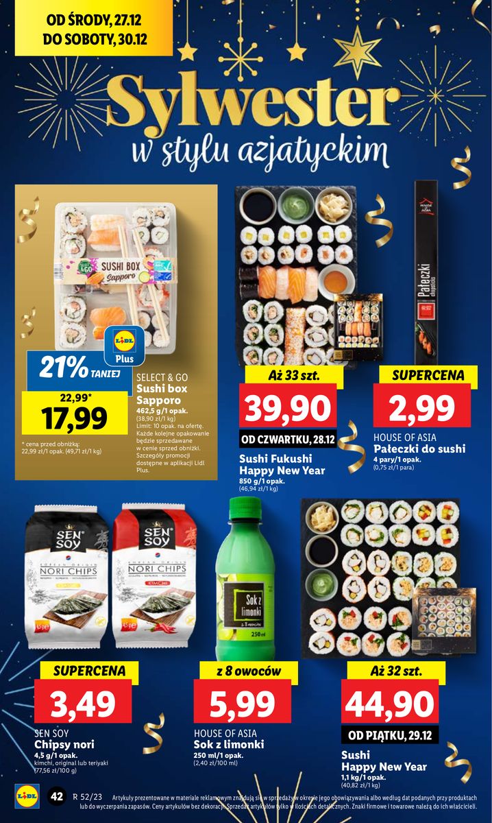 Gazetka OFERTA WAŻNA OD 27.12 DO 30.12