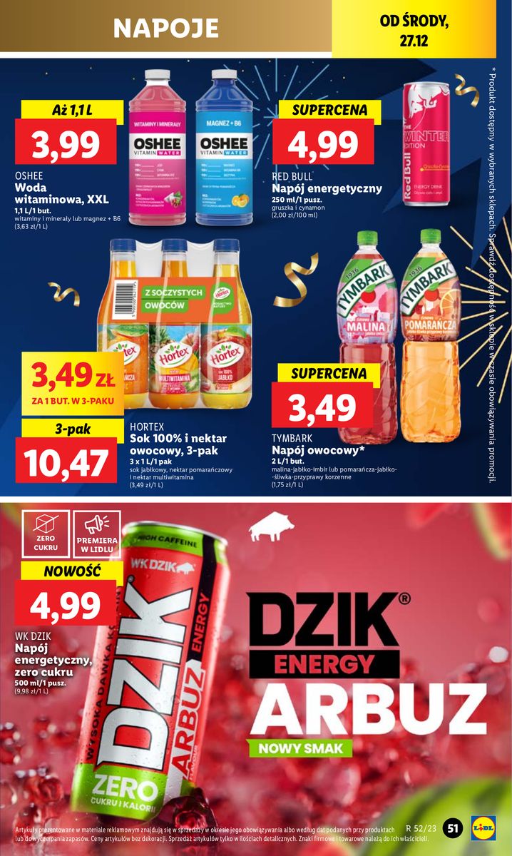 Gazetka OFERTA WAŻNA OD 27.12 DO 30.12