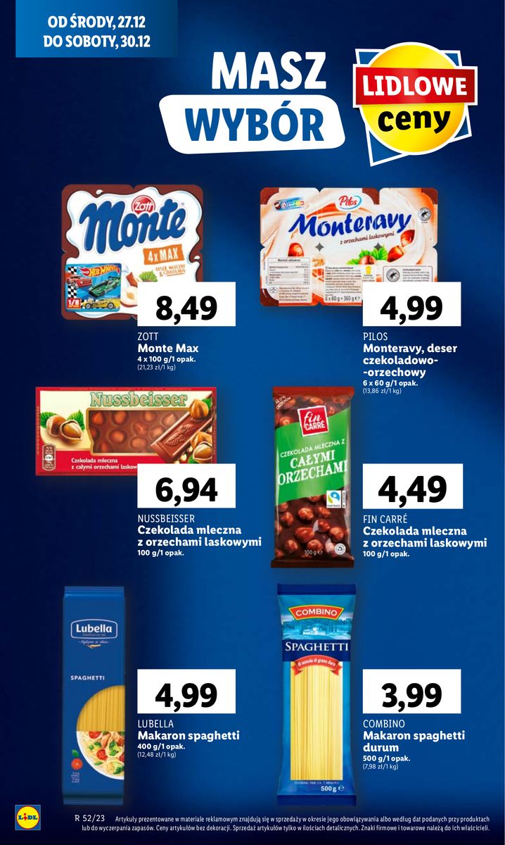 Gazetka OFERTA WAŻNA OD 27.12 DO 30.12