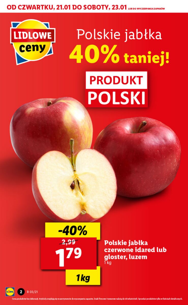 Gazetka OFERTA WAŻNA OD 21.01 DO 23.01