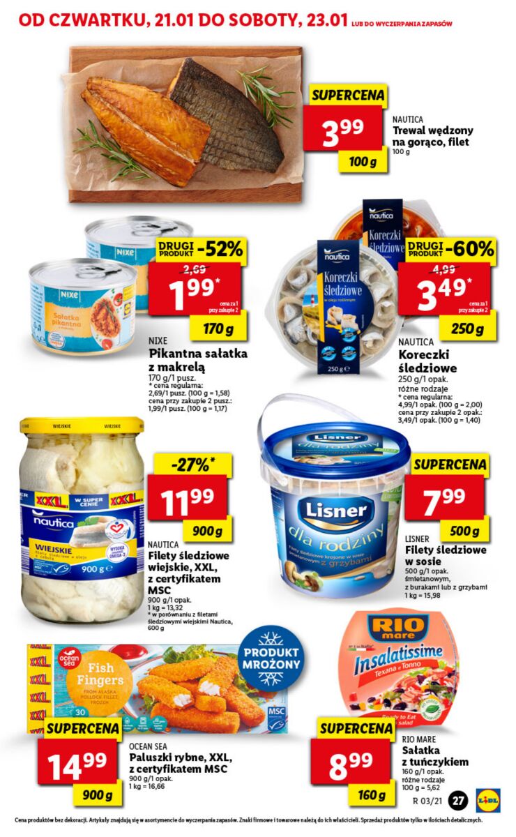 Gazetka OFERTA WAŻNA OD 21.01 DO 23.01