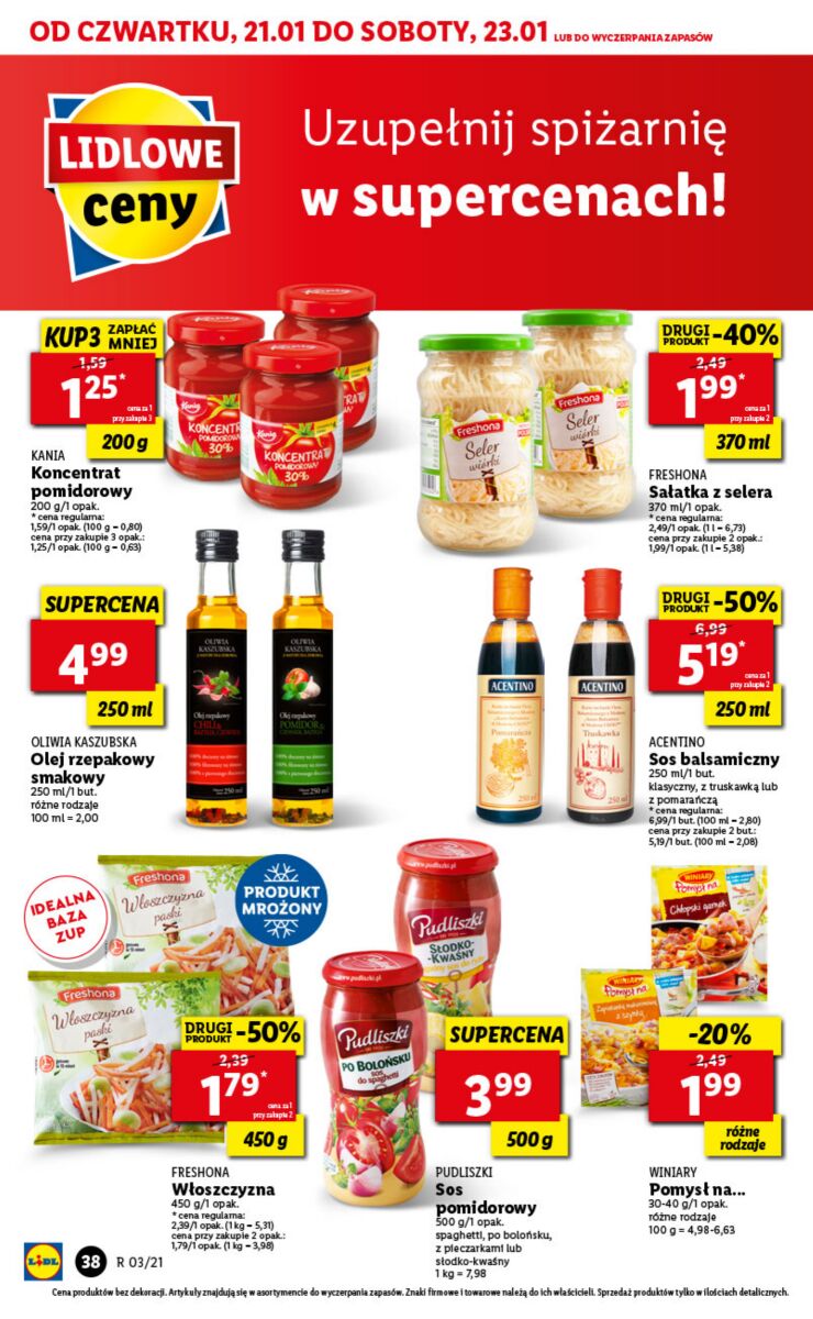 Gazetka OFERTA WAŻNA OD 21.01 DO 23.01