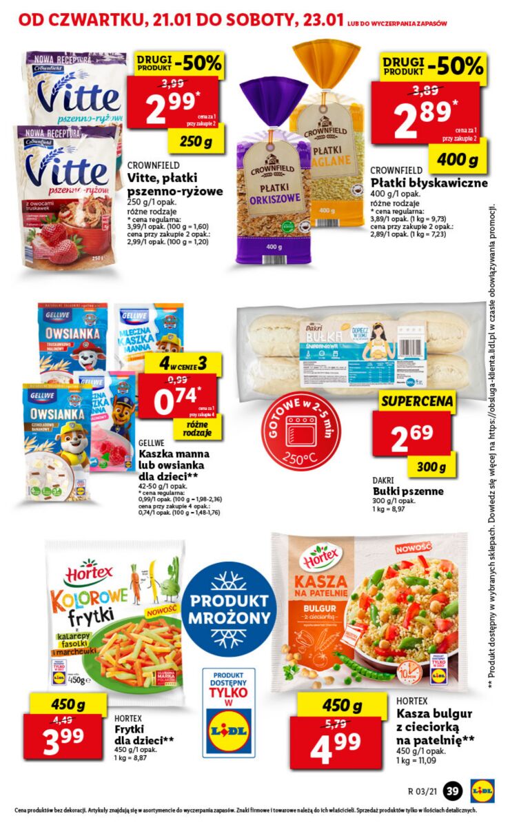 Gazetka OFERTA WAŻNA OD 21.01 DO 23.01