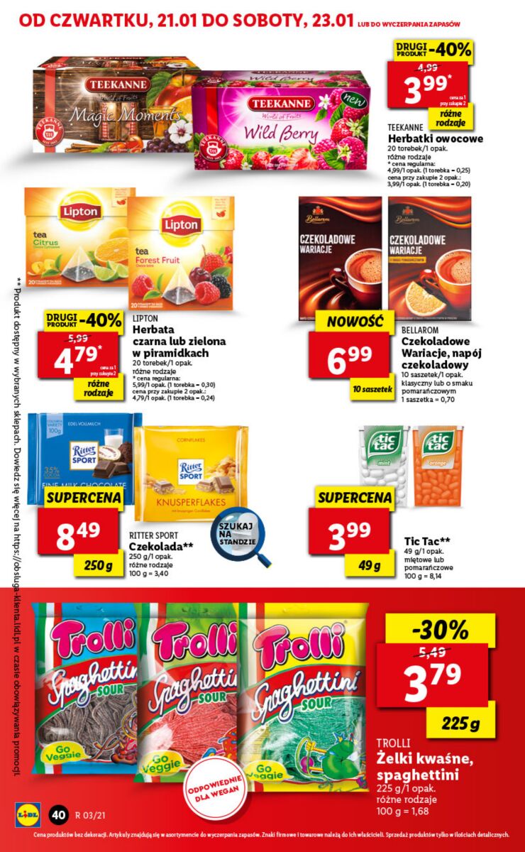 Gazetka OFERTA WAŻNA OD 21.01 DO 23.01