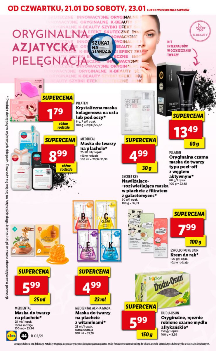 Gazetka OFERTA WAŻNA OD 21.01 DO 23.01