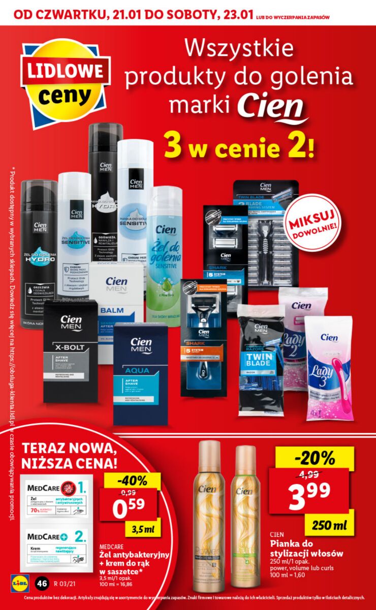 Gazetka OFERTA WAŻNA OD 21.01 DO 23.01