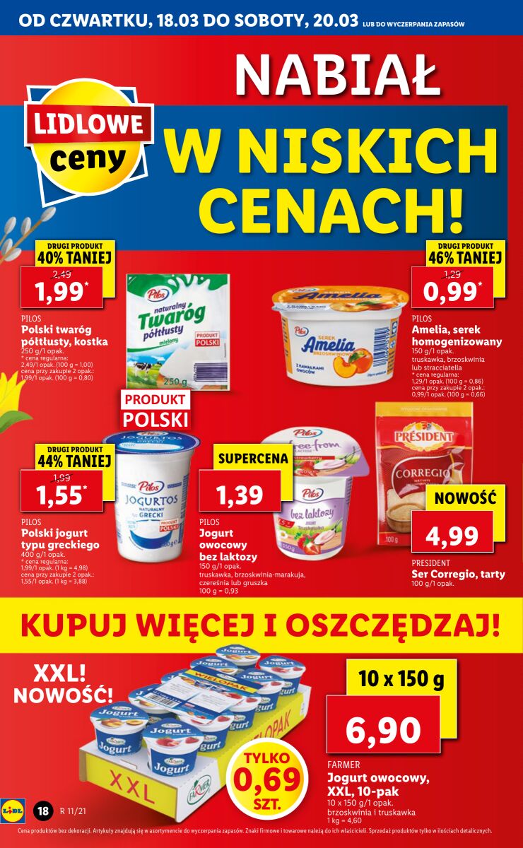 Gazetka OFERTA WAŻNA OD 18.03 DO 20.03