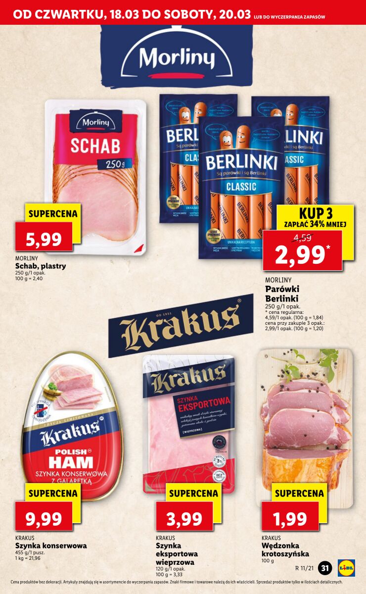 Gazetka OFERTA WAŻNA OD 18.03 DO 20.03